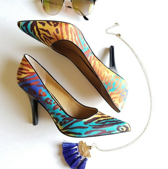 Nine West Shoes - NINE WEST ANIMAL PRINT HEELS